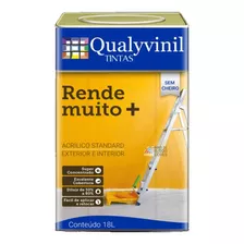 Pintura Látex Rinde Mucho Blanco 18 Litros Mate Qualyvinil