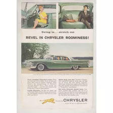 1959 Publicidad Vintage Automovil Chrysler Windsor Clasicos