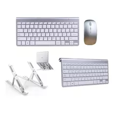 Teclado E Mouse Sem Fio + Suporte P/ Notebook Dell Inspiron