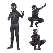 Disfraz Hombre Araña Spiderman Negro Black Niño Importado 