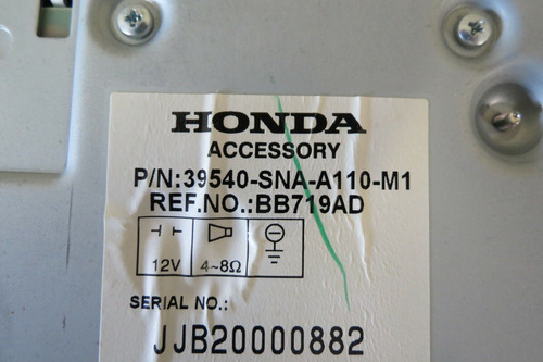  07 08 09 Honda Civic Sedan Hybrid Gps Sat Xm Radio C Ccp Foto 8