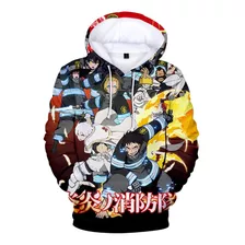 Fire Force Shinra Kusakabe Sudadera Con Capucha B