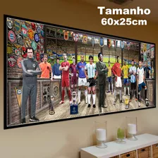 Poster Quadro Ronaldo Fenomeno Seleção Brasileira 60x25cm