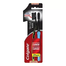 Escova De Dente Colgate Slim Soft Black 2 Unid