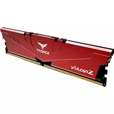 Memoria Ram T-force Vulcan Z Gamer Color Red 8gb 1 Team Group Tlzrd48g2666hc18h01