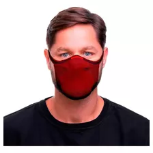 Máscara Fiber De Proteção Esportiva Knit Sport - Vermelho Tamanho M