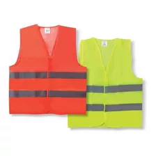 Chaleco Tril De Seguridad Naranja O Amarillo Con Velcro