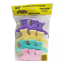 Broches Separadores Mariposa Cabello X 12 Unid (4 Colores)