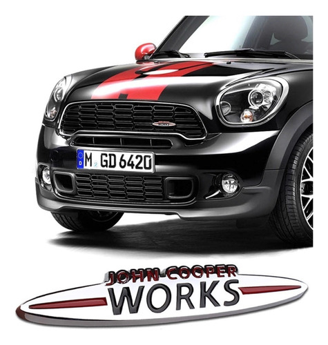 Emblema Mini Cooper Parrillajohn Coope Alto Brillo Antirobo Foto 4