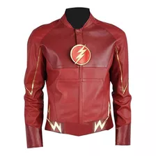 Chamarra Chaqueta Disfraz Imitacion Piel De Flash Dc Comics Liga De La Justicia Para Hombres Adultos Envio Gratis 