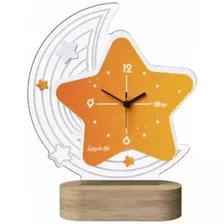 Reloj De Mesa Escritorio Usb Estrella 12.5x25 Cm