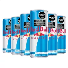 Red Bull Sugarfree Lata 250ml X6 Bebida Sin Azúcar