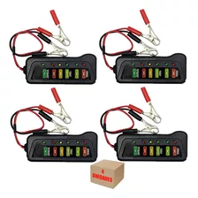 Kit 4 Testador Portatil Bateria Alternador Tensão 12vdc Top