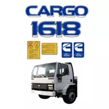 Adesivo Ford Cargo 1618 Cummins Emblema Resinado 17620 Cor Azul