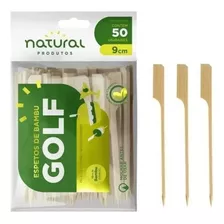 Espeto De Bambu Golf Para Hambúrguer 9cm - 250 Unidades