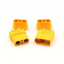 5x Conector Xt90 Macho/femea,suporta Correntes Acima De 90a