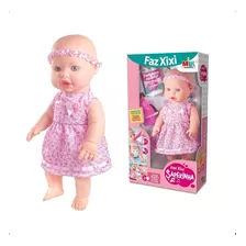 Boneca Bebe Sapekinha Faz Xixi Com Fralda E Mamadeira - Milk