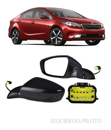 Espejo Para Kia Forte 2017 2018 Izquierdo Electrico S Dir Am Foto 2