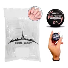 Kit Soft Gel 50 Tips Paris Night + Gel Solido Press Original