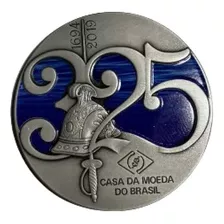 Medalha Comemorativa Dos 325 Anos Da Casa Da Moeda Do Brasil