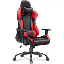 Silla Gamer Escritorio Vitesse Rojo Reposacabezas 136 Kg 