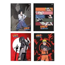 Kit 5 Cadernos Brochurão 80 Fls Naruto Novo Capas Sortidas 