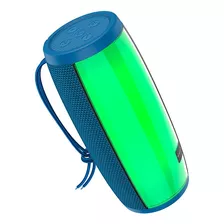 Parlante Inalambrico Portable Con Luces Y Bluetooth, Azul