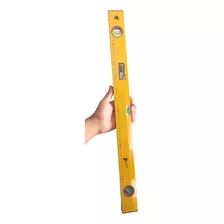 Nível Profissional Amarelo 3 Bolhas 60cm Régua De Prumo