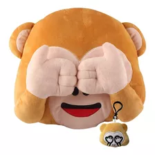 Âno Looking Emoji Monkey Pillow Cojã­n Relleno Peluches