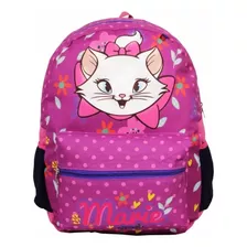 Mochila Gatinha Marie Bolsa Escolar Infantil Feminina Costas