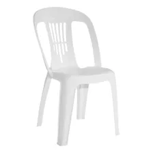 Silla Plastica Apilable Jardin Garden Life Antonella Blanca