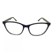 Armação Óculos Fit 2403 C10 Acetato Azul Feminino