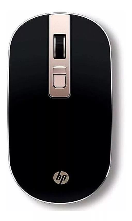 Mouse Sem Fio Hp  S4000 Black E Gold