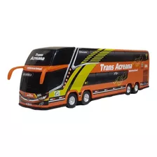 Brinquedo Ônibus Em Miniatura Viação Trans Acreana 2 Andares