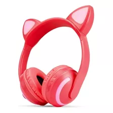 Fone De Ouvido Headphone Bluetooth Orelha De Gato Led