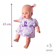 Boneca Judy Faz Sons De Bebe Fofinha E Cheirosa + Acessórios