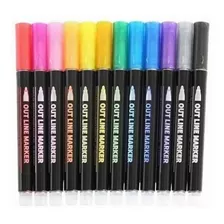 Rotulador De Doble Línea Doodle Dazzle Markers 12 Colores