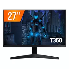 Monitor Gamer 27'' Fhd Freesync T350 Azul Escuro Samsung Cor Azul-escuro/cinza 100v/240v
