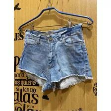 Mini Short De Jean Mujer | Rustico | No Elastizado