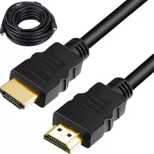 Cabo Hdmi Gold 10m Metros Mts 4k 3d Full Hd Blindado Tv Pc