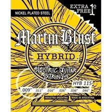 Encordado Guitarra Electrica Cuerdas Martin Blust 09 Hyb115