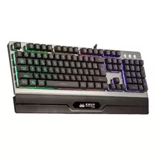 Teclado Gamer Led Semi Mecânico Anti-ghosting Usb Base Metal