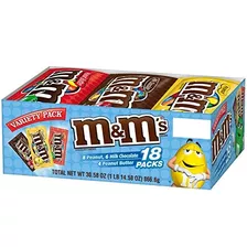 M & M's Paquete De La Variedad De Dulces De Chocolate Single