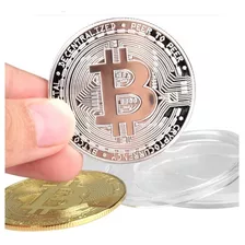 Moneda Bitcoin Silver De Colección Producción Limitada