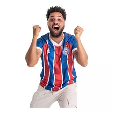 Camisa Bahia Oficial Torcedor Tricolor Esquadrão Masculina