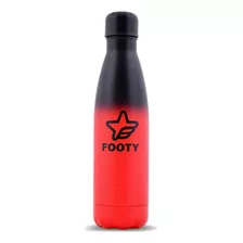 Botella De Acero Con Stikers Footy Color Rojo