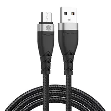 Cable De Datos Jd D-30am Usb A Micro Usb 2.4a Carga Rapida-* Color Negro