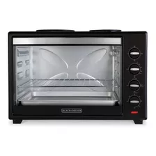 Horno Eléctrico 62lt Black + Decker Doble Anafe To6000 Color Negro