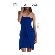 Hermoso Vestido Azul Rey Sin Mangas