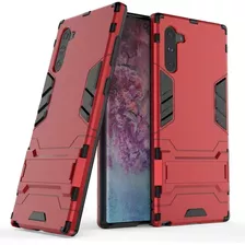 Funda Para Samsung Galaxy Note 10, Rojo/resistente/soporte